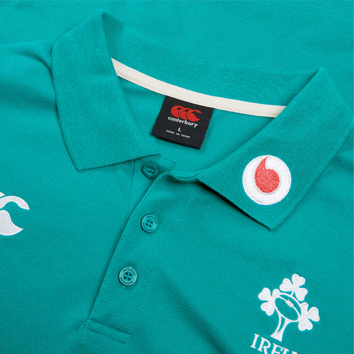 Canterbury Ireland Rugby Team Polo Shirt Green - Rugbystuff.com