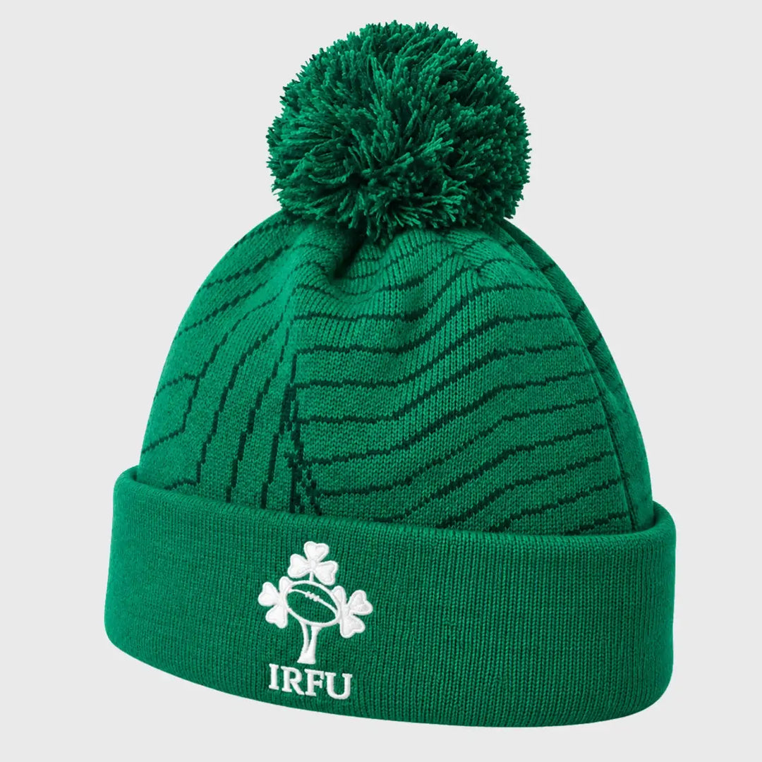 CanterburyIrelandBobbleBeanieHatCadmiumGreen2627 - Rugbystuff.com