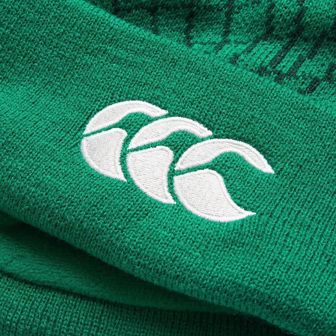 CanterburyIrelandBobbleBeanieHatCadmiumGreen2627_4 - Rugbystuff.com