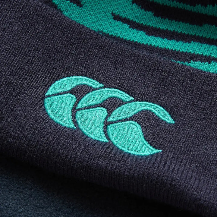 CanterburyIrelandBobbleBeanieHatMoodIndigo2627_1 - Rugbystuff.com