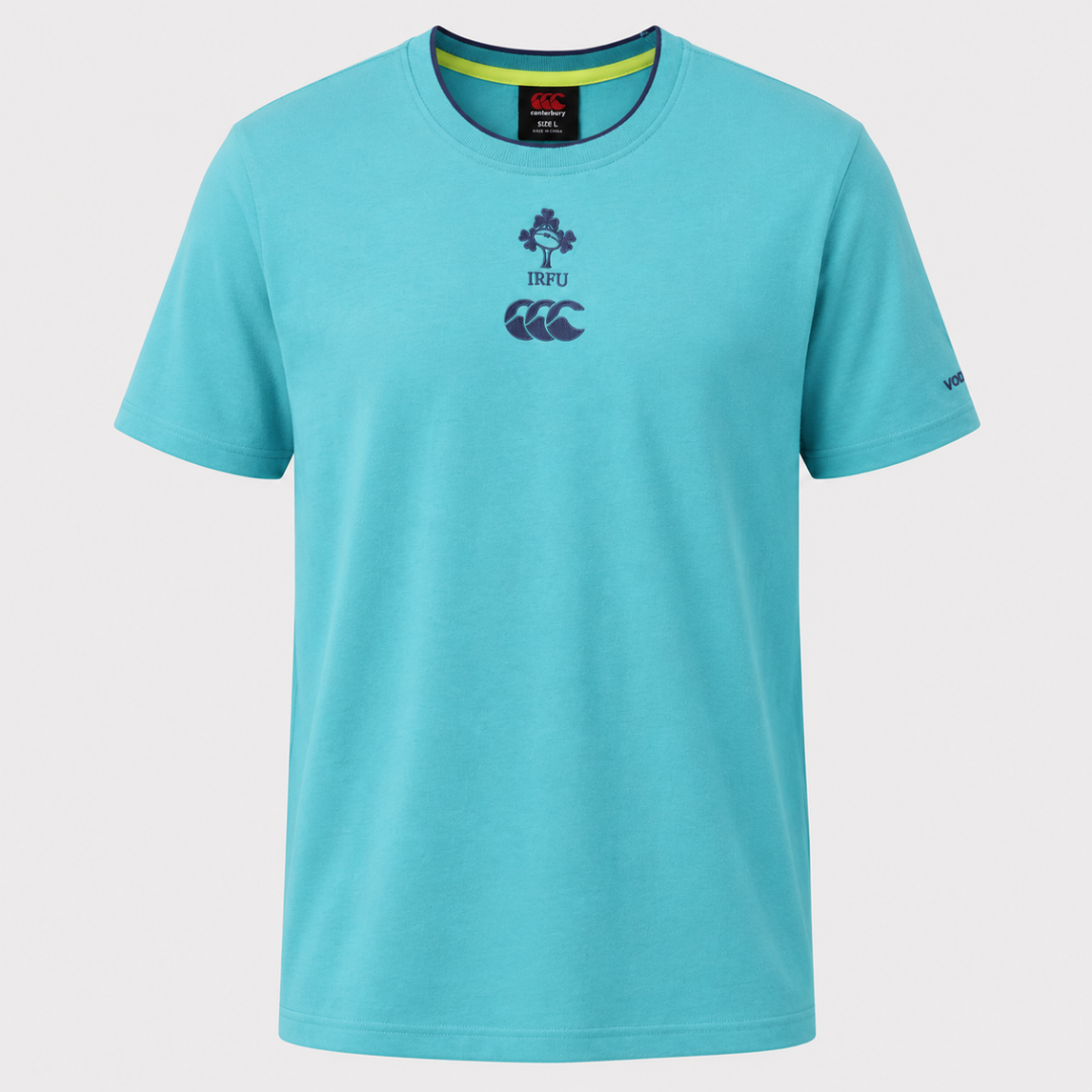 Canterbury Ireland Rugby Cotton Tee Vintage Baltic 2026/27