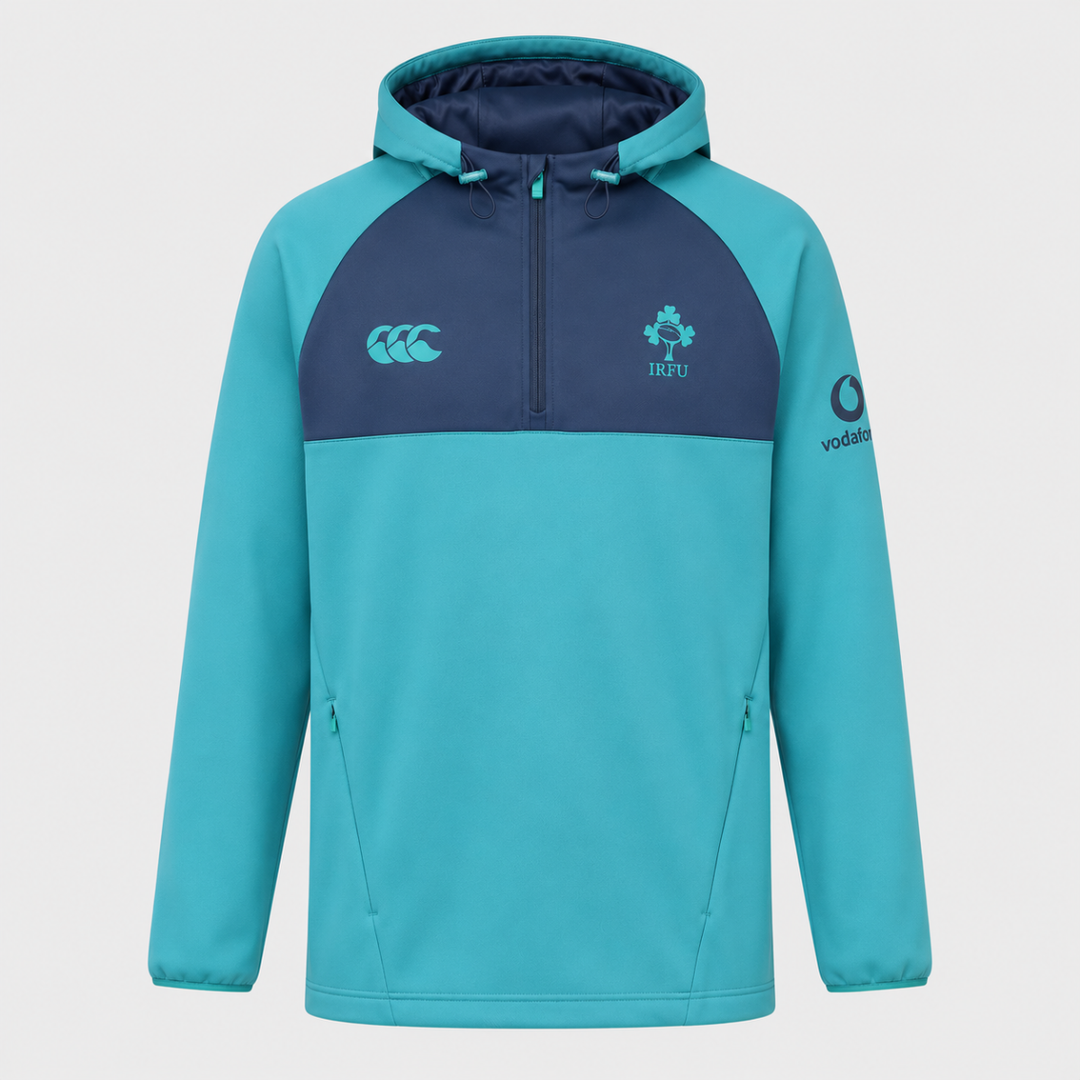 Canterbury Ireland Rugby 1/4 Zip Training Hoody Baltic 2026/27
