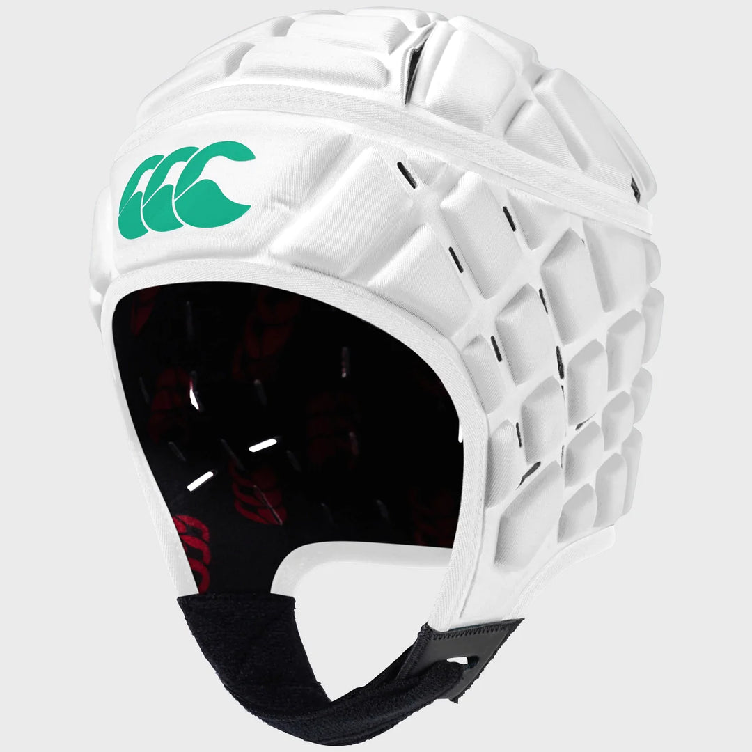 Canterbury Kid's Raze Rugby Headguard White/Green - Rugbystuff.com