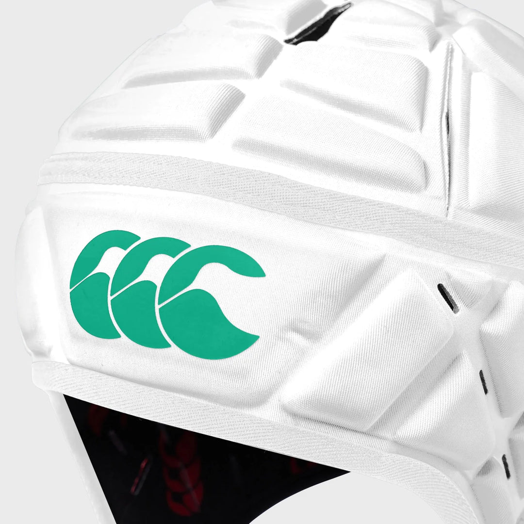 Canterbury Kid's Raze Rugby Headguard White/Green - Rugbystuff.com