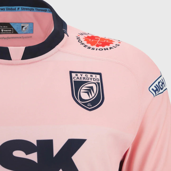 Macron Cardiff Rugby Away Replica Shirt 2025/26 - Rugbystuff.com