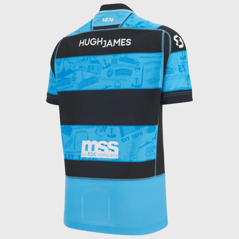 Macron Cardiff Rugby Home Replica Shirt 2025/26 - Rugbystuff.com