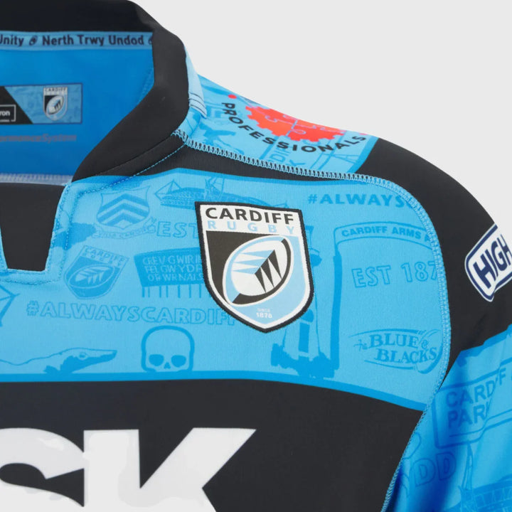 Macron Cardiff Rugby Home Replica Shirt 2025/26 - Rugbystuff.com