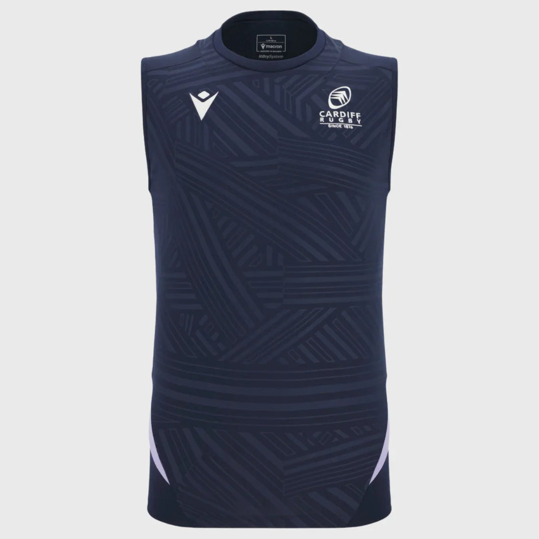 Macron Cardiff Rugby Sleeveless Tee 2025/26 - Rugbystuff.com