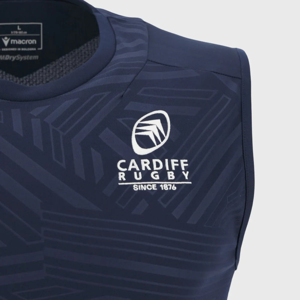 Macron Cardiff Rugby Sleeveless Tee 2025/26 - Rugbystuff.com