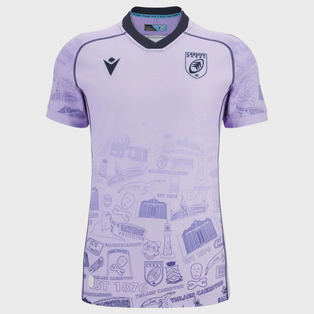 Macron Cardiff Rugby Training Shirt 2025/26 - Rugbystuff.com