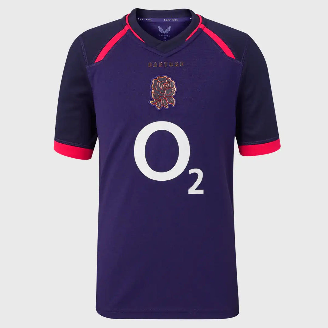 Castore England Kid's Alternate Replica Rugby Shirt 2026/27 - Rugbystuff.com