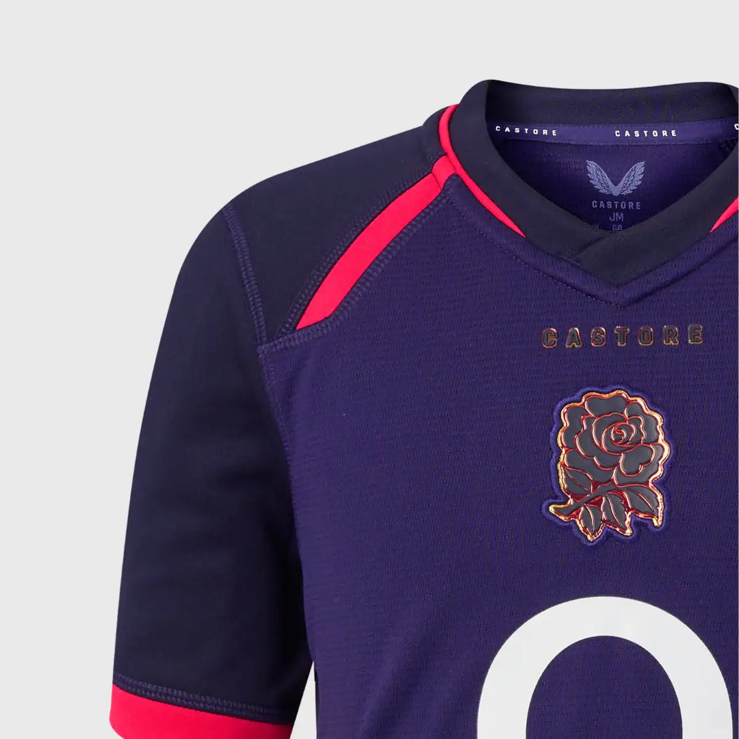 Castore England Kid's Alternate Replica Rugby Shirt 2026/27 - Rugbystuff.com