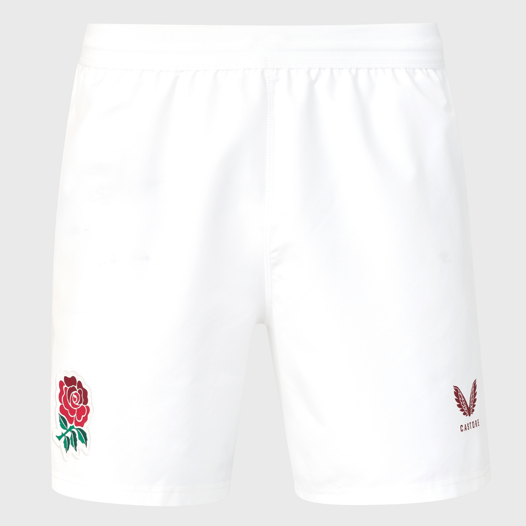 Castore England Men's Home Replica Rugby Shorts 2026/27 - Rugbystuff.com