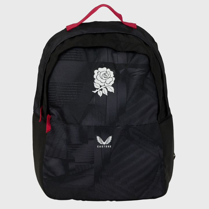 Castore England Rugby Backpack Black/Persian Red 2026/27 - Rugbystuff.com