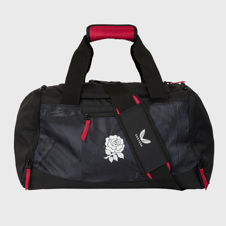 Castore England Rugby Holdall Black/Persian Red 2026/27 - Rugbystuff.com