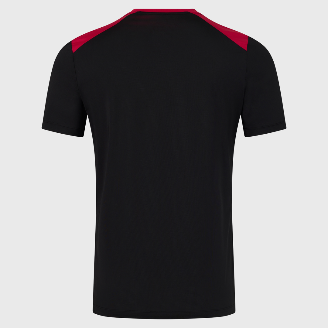 Castore England Rugby Men's Performance Tee Black/Persian Red 2026/27 - Rugbystuff.com