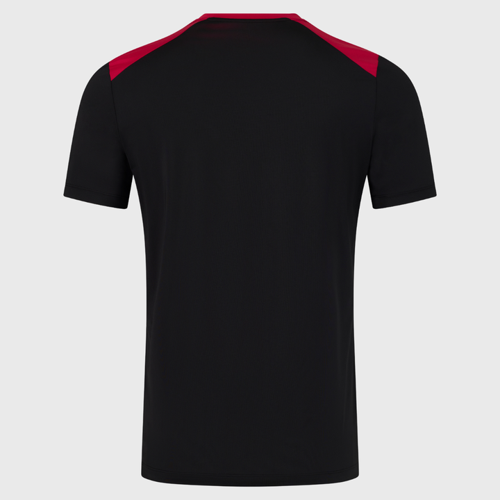 Castore England Rugby Men's Performance Tee Black/Persian Red 2026/27 - Rugbystuff.com