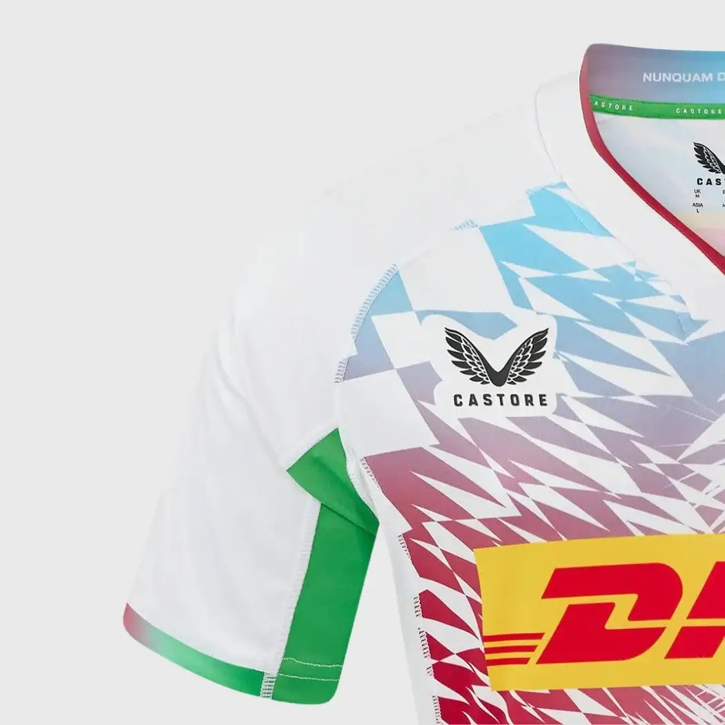 Castore Harlequins Kid's Away Replica Rugby Shirt 2024/25 - Rugbystuff.com