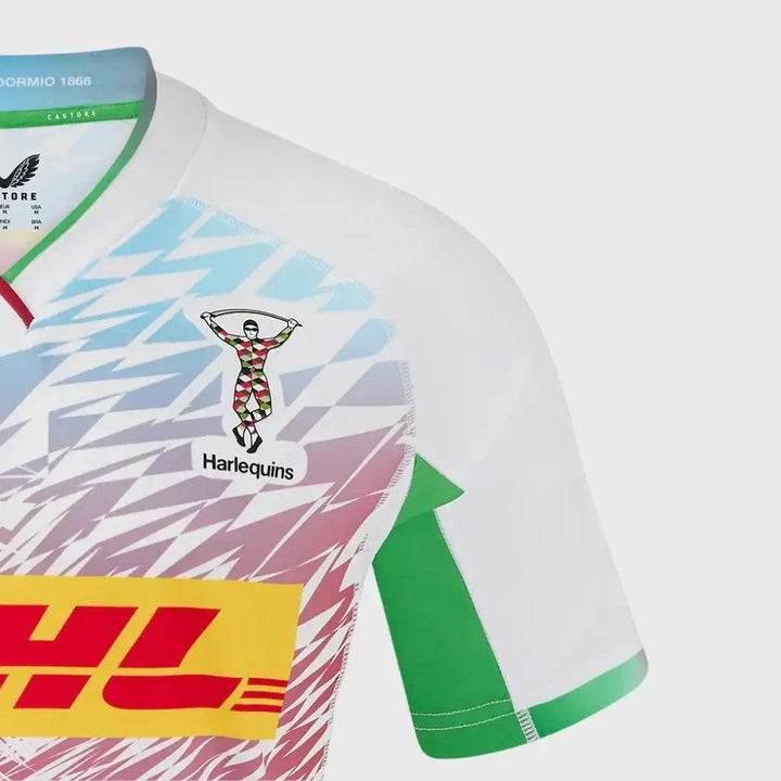 Castore Harlequins Kid's Away Replica Rugby Shirt 2024/25 - Rugbystuff.com