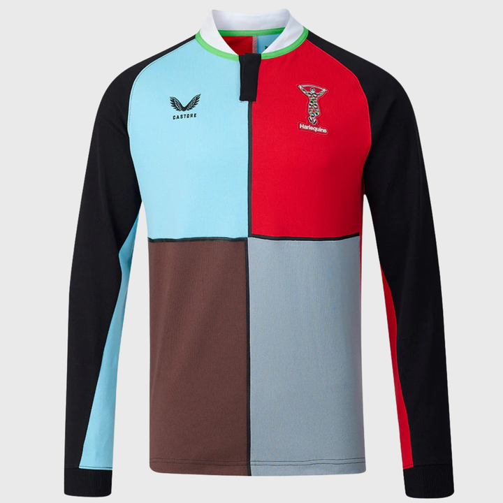 Castore Harlequins Home Classic Long Sleeve Rugby Shirt 2026/27