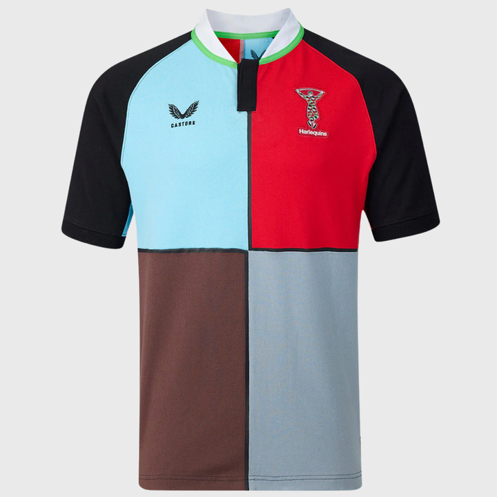 Castore Harlequins Home Classic Short Sleeve Rugby Shirt 2026/27