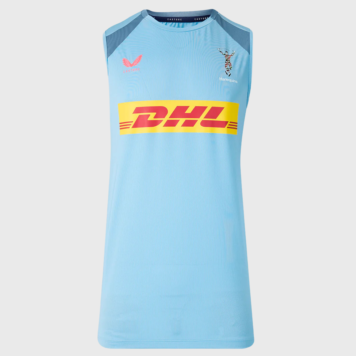Castore Harlequins Performance Sleeveless Tee Glacier Lake Blue 2026/27