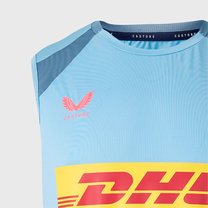 Castore Harlequins Performance Sleeveless Tee Glacier Lake Blue 2026/27