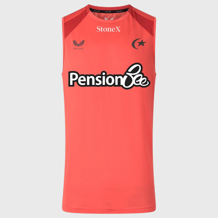 Castore Saracens Performance Sleeveless Tee Rose of Sharon Red 2026/27