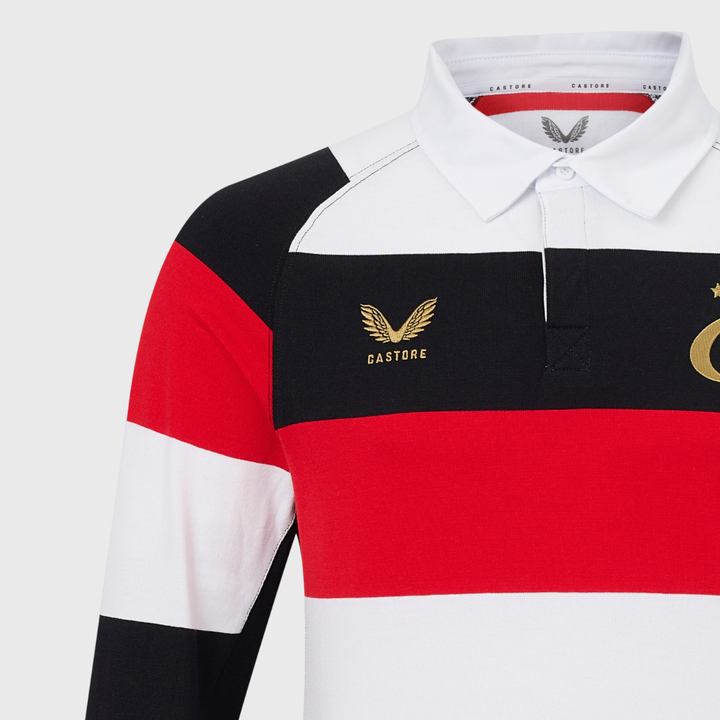 Castore Saracens 150th Anniversary Long Sleeve Rugby Shirt