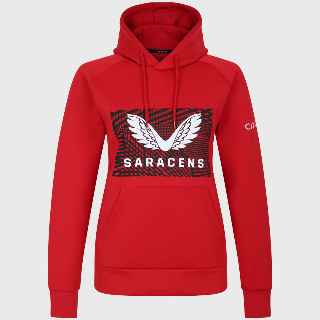 Castore Saracens Rugby Logo Hoody 2023/24 - Rugbystuff.com