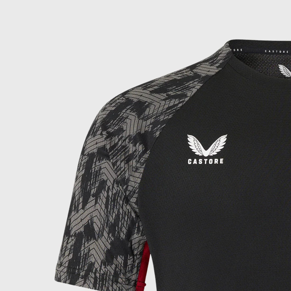 Castore Saracens Home Performance Tee Black 2025/26 - Rugbystuff.com