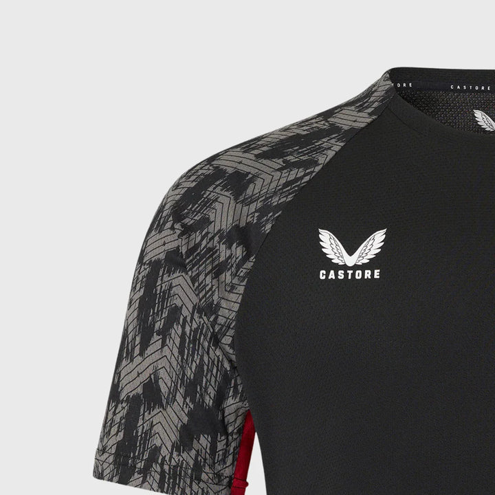 Castore Saracens Home Performance Tee Black 2025/26 - Rugbystuff.com