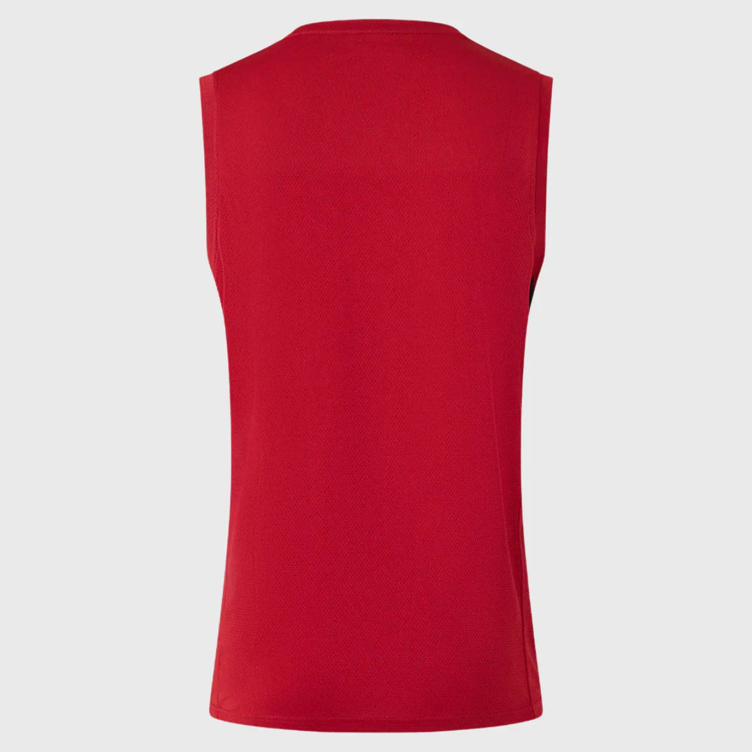 Castore Saracens Home Sleeveless Performance Tee Red 2025/26 - Rugbystuff.com