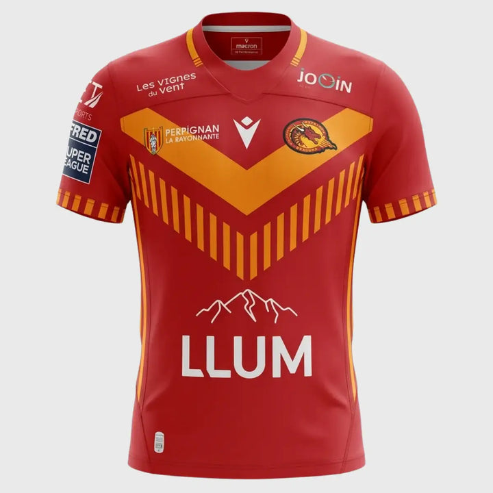 Macron Catalan Dragons Away Replica Rugby Shirt 2026 - Rugbystuff.com