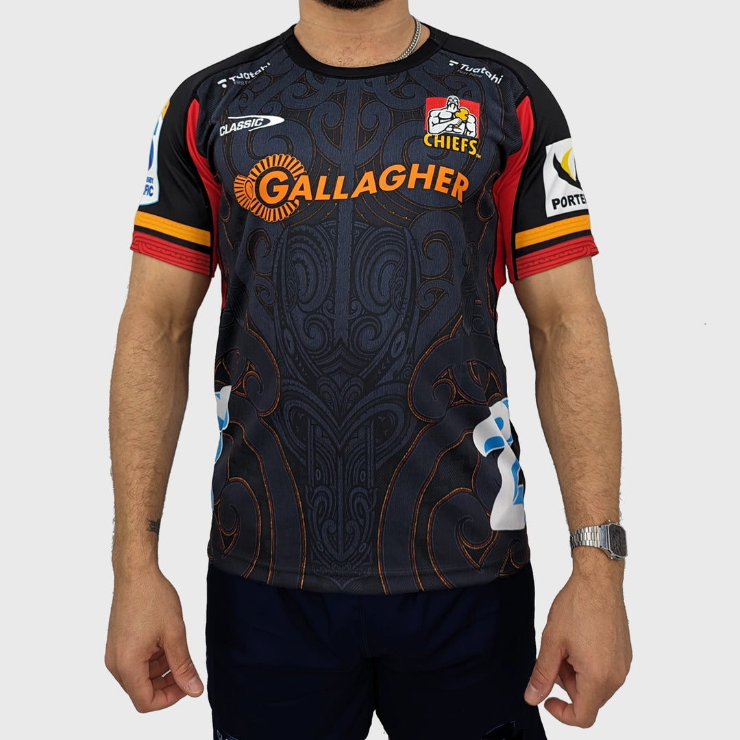 Classic Chiefs Kid's Super Rugby 2024 Home Rugby Shirt - Rugbystuff.com