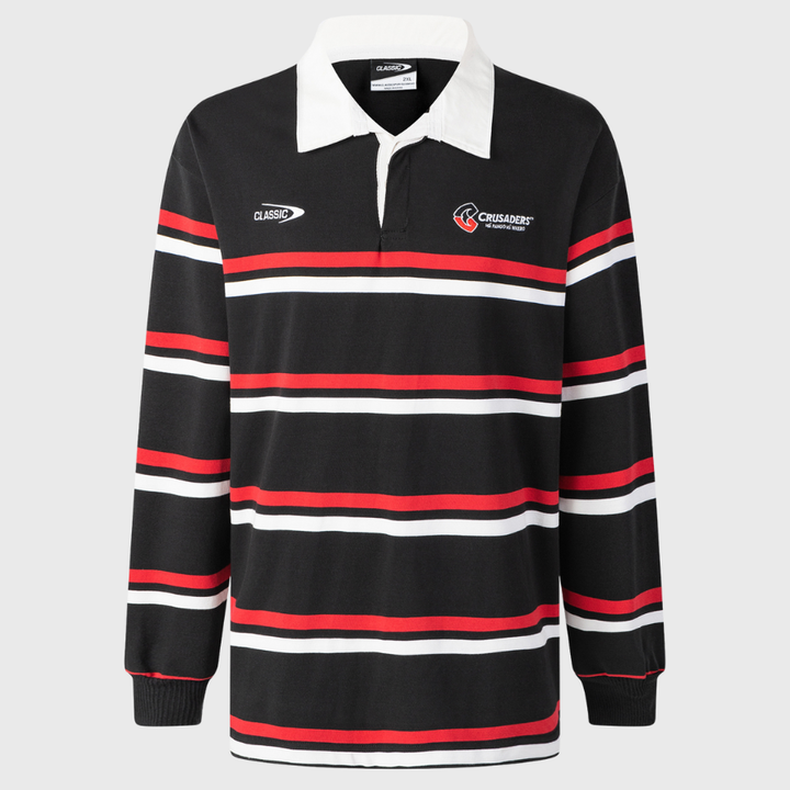 Classic Crusaders Long Sleeve Knit Rugby Jersey 2026