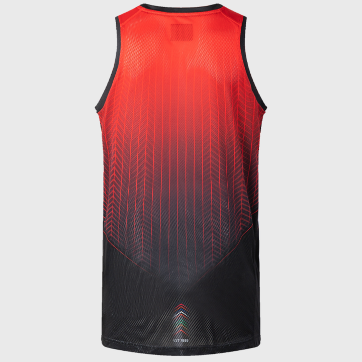 Classic Crusaders Super Rugby Training Singlet Black/Red 2026