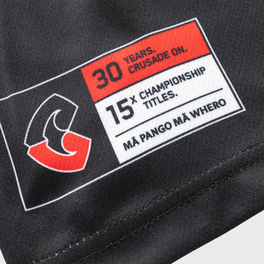 Classic Crusaders Super Rugby Training Singlet Black/Red 2026