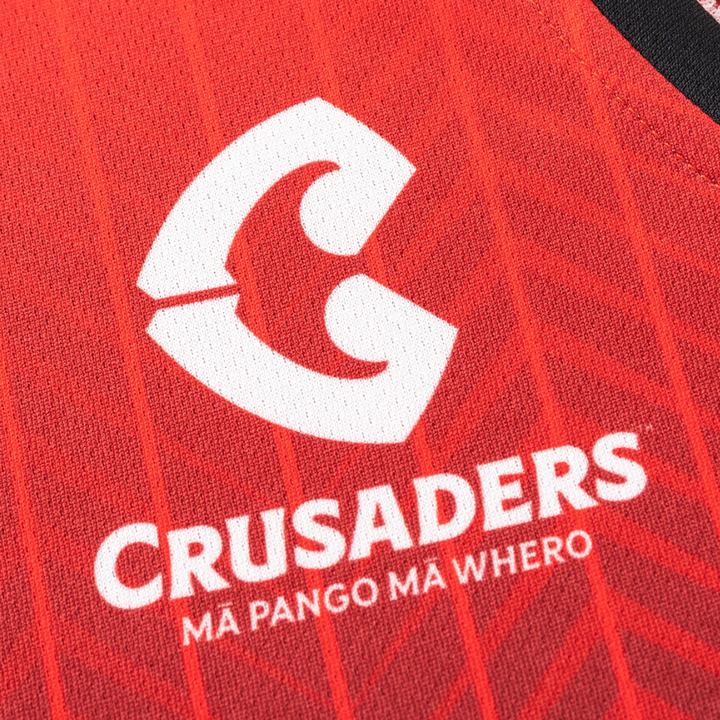 Classic Crusaders Super Rugby Training Singlet Black/Red 2026