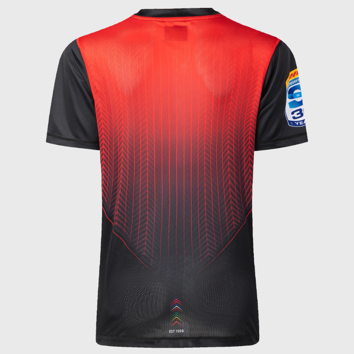 Classic Crusaders Super Rugby Training Tee Black/Red 2026