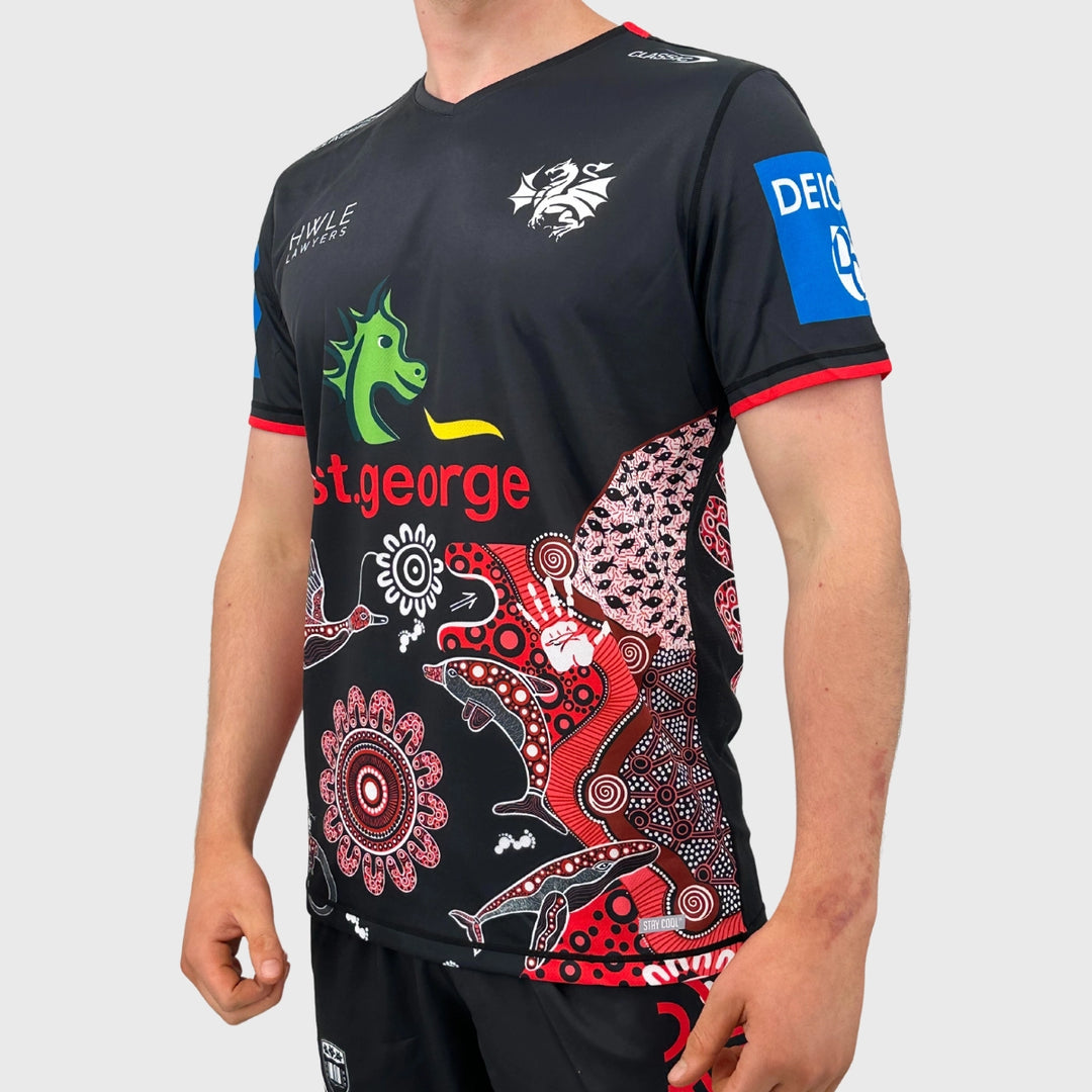 Classic Dragons Men's NRL Indigenous Training Tee - Rugbystuff.com