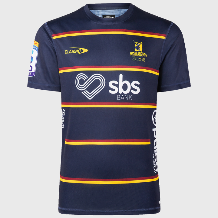 Classic Highlanders Super Rugby Training Tee Navy 2026