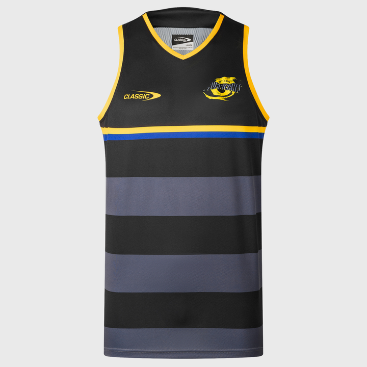 Classic Hurricanes Super Rugby Training Singlet Black 2026