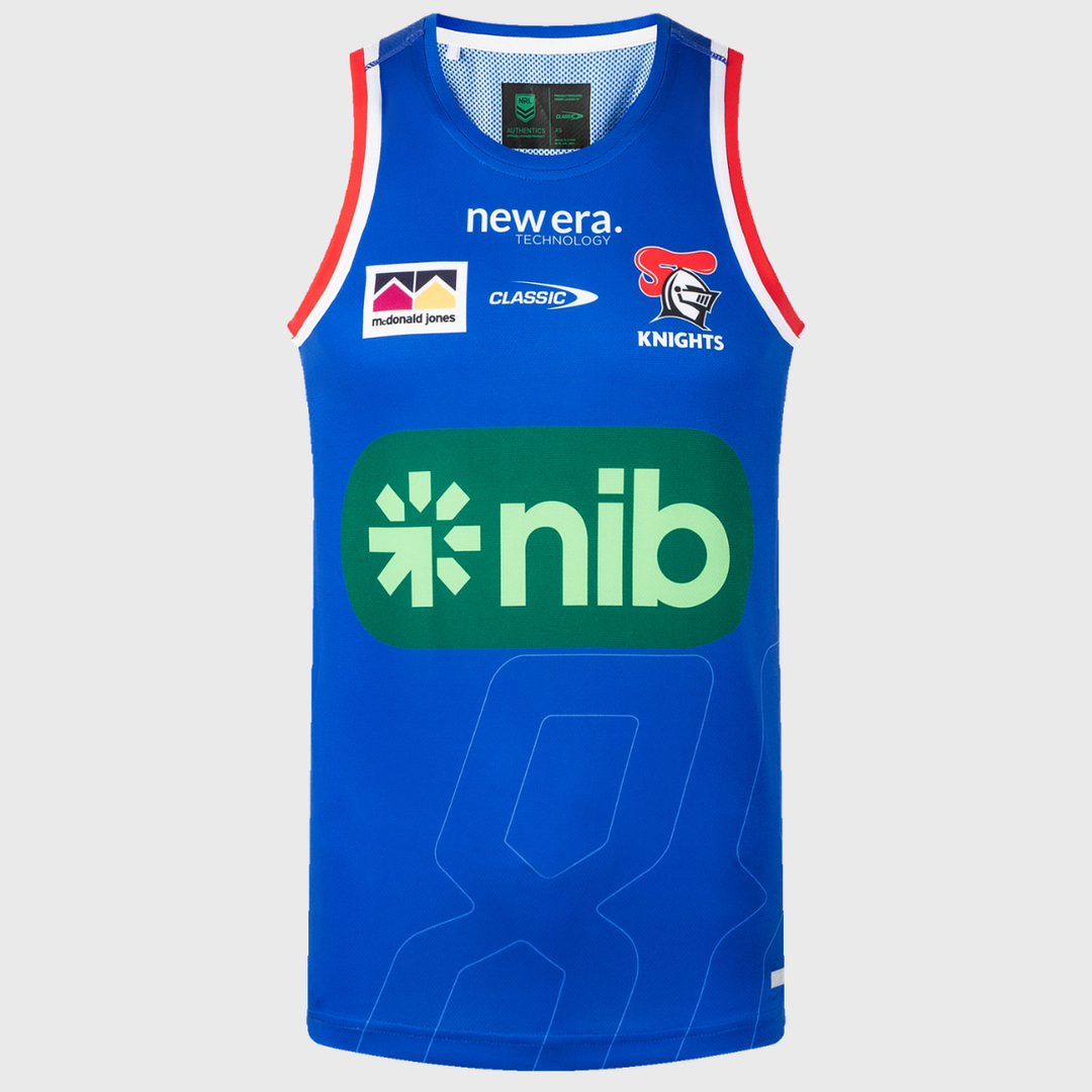 Classic Newcastle Knights NRL Training Singlet 2026 - Rugbystuff.com
