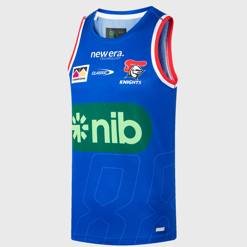 Classic Newcastle Knights NRL Training Singlet 2026 - Rugbystuff.com