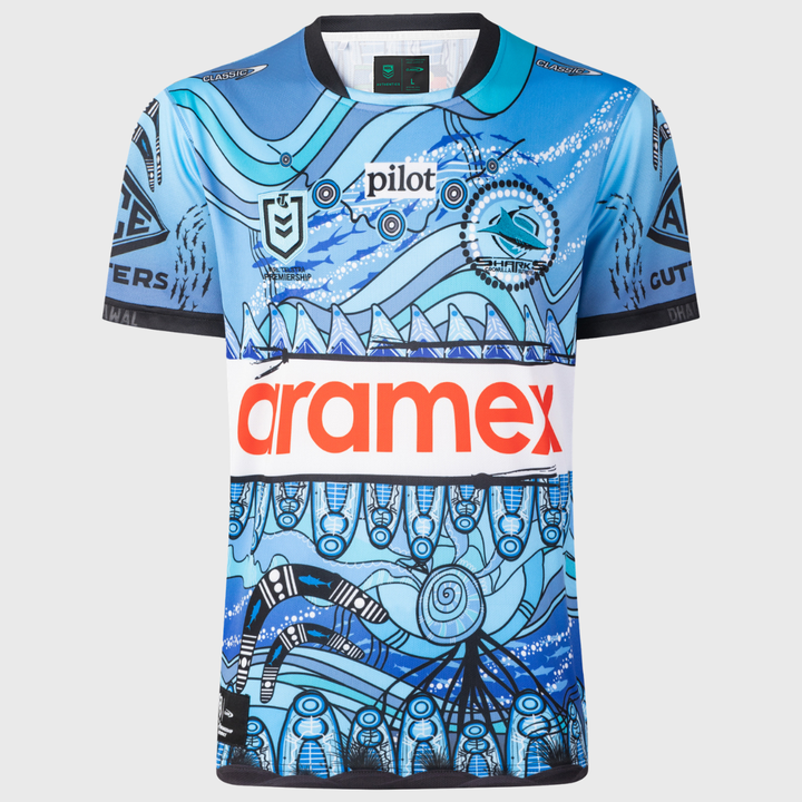 Classic Sharks NRL Indigenous Rugby Jersey 2026