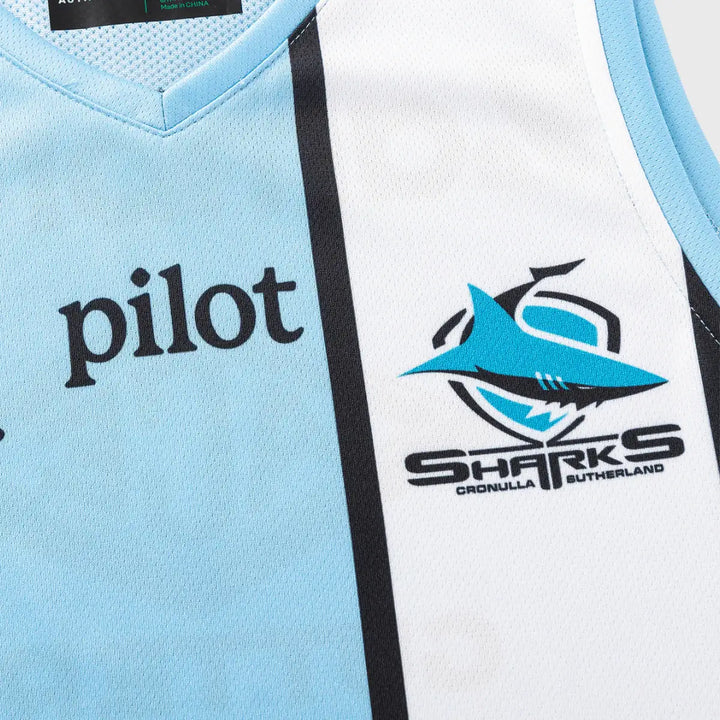 Classic Cronulla-Sutherland Sharks NRL Training Singlet 2026 - Rugbystuff.com
