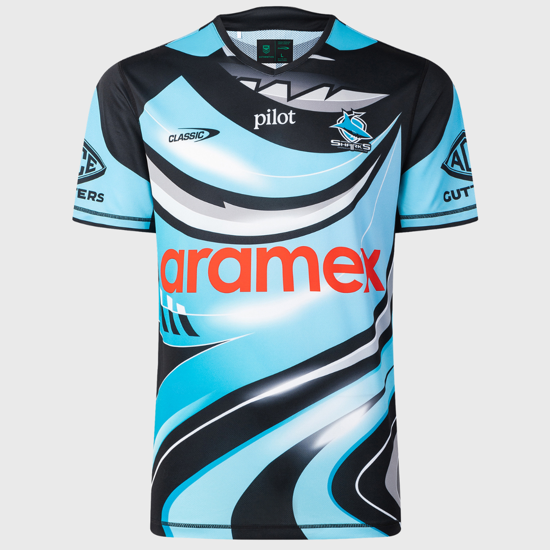 Classic Cronulla-Sutherland Sharks NRL Training Tee 2026 - Rugbystuff.com