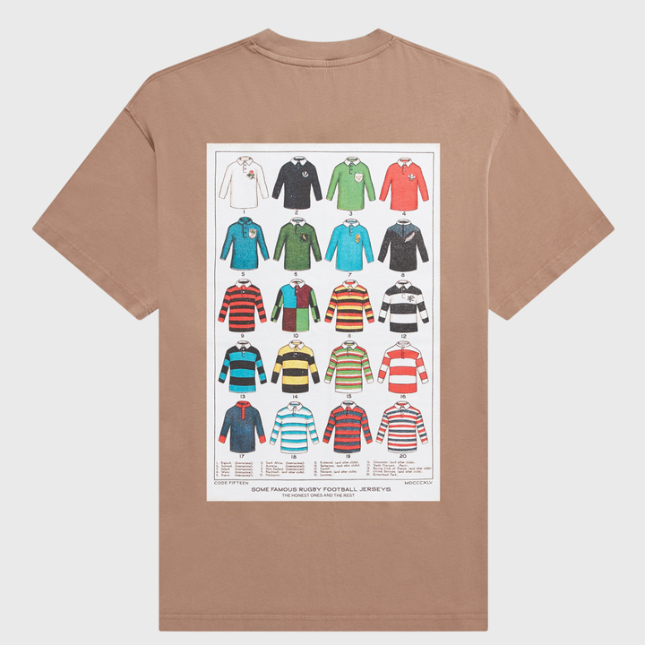 Code Fifteen Oversized Vintage Jerseys Tee Brown