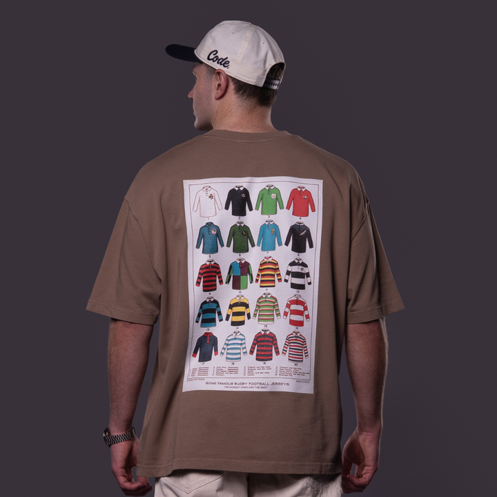 Code Fifteen Oversized Vintage Jerseys Tee Brown